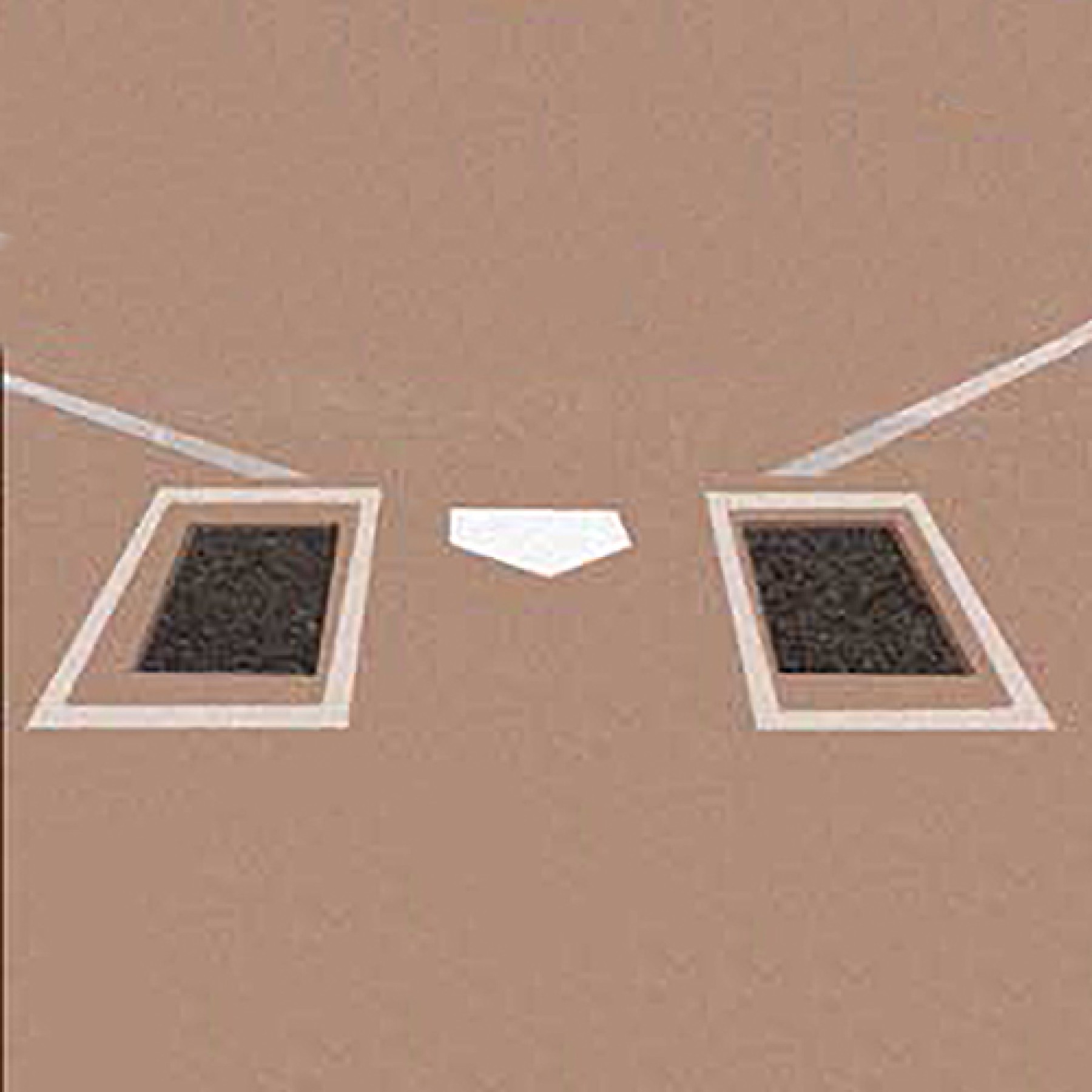 Recycled Rubber Batter's Foundation Box Mats (Pair) Black 3240BBF