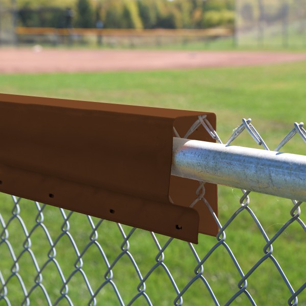 Safety Top Cap for Baseball Outfield Fence Top Protection PDS 40' (Brown) - Custom Order (FenceRoll)