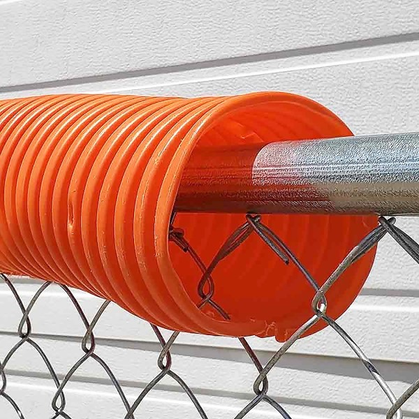 06069  Baseball Fence Poly Cap 250' Fence Topper - Ready To Install (Orange)