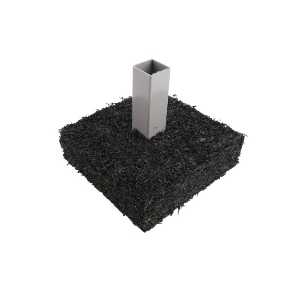 Single PreAssembled Baseball Base Anchor Foundation - 100% Recycled Material Made in USA - PABF-175-1