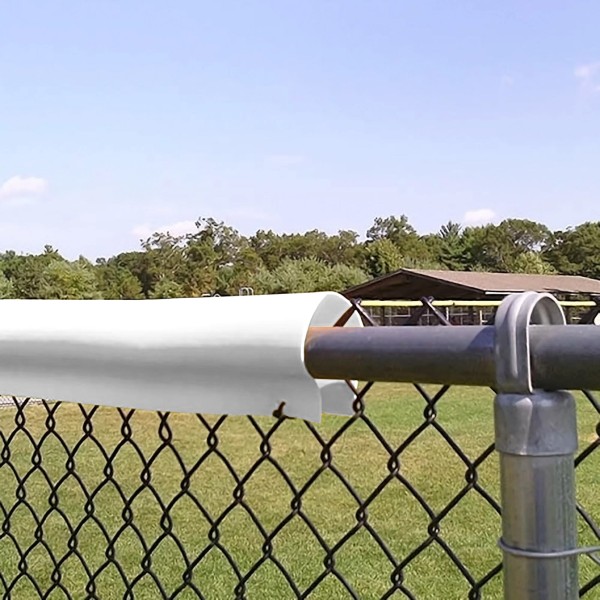 Baseball Fence Safety Top Cap LITE Fence Guard Cap 80' Long Baseball Fence Topper (White) - Custom Order