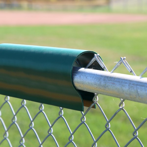 Baseball Fence Safety Top Cap LITE Fence Guard Cap 80' Long Baseball Fence Topper (Green) - Custom Order (FenceRoll)