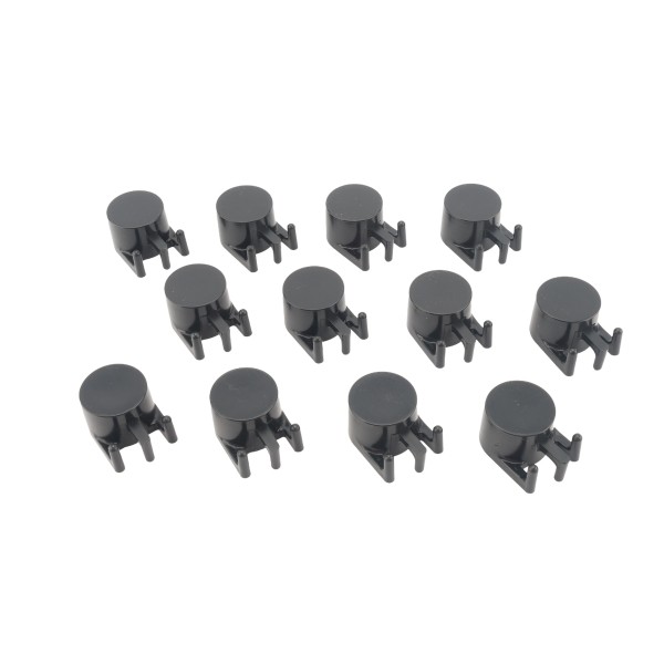 Replacement Post Cap (Tri Cleat) For FlexPole and SurePost Poles - Black (12 Pack)