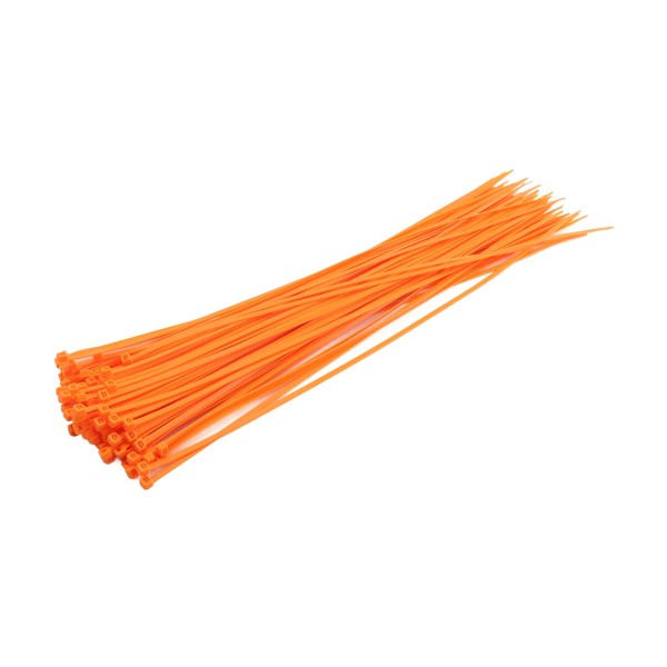 19" UV Outdoor Rated Tie Wraps (Zip Ties) - Orange