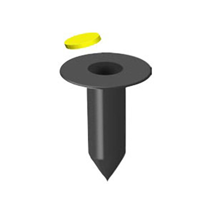 MarkSmart Field Lining System 8" Ground Socket With Plug (Yellow