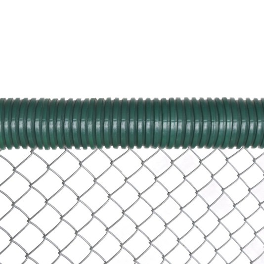 02373 Baseball Fence Poly Cap 100' Fence Topper - Ready To Install (Dark Green)