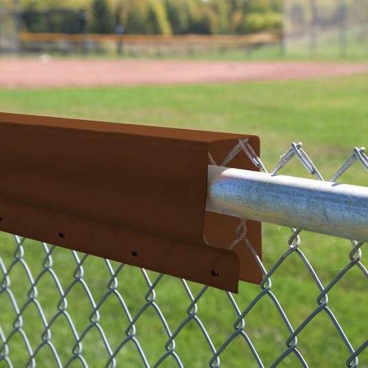 Safety Top Cap for Baseball Outfield Fence Top Protection PDS 40' (Brown) - Custom Order (FenceRoll)