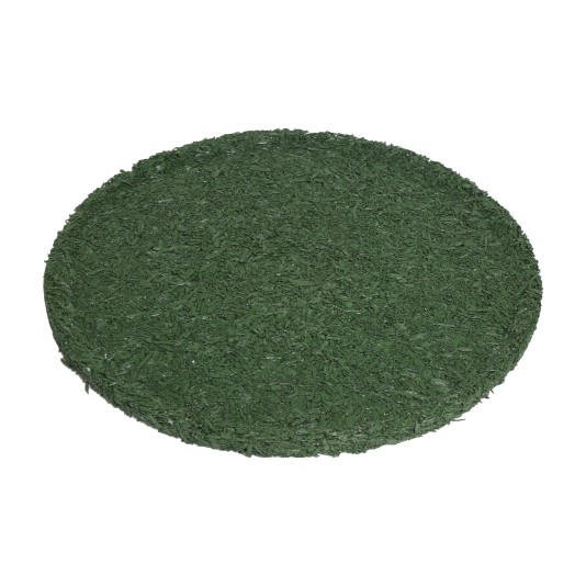 30" Round Recycled Rubber Permeable Outdoor Storm Drain Cover - Sports Fields  Non-Skid  100% Recycled Material Made in USA - 30-RG
