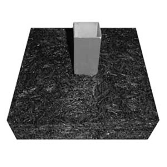 Single PreAssembled Baseball Base Anchor Foundation - 100% Recycled Material Made in USA - PABF-175-1