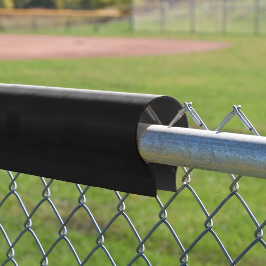 Baseball Fence Safety Top Cap LITE Fence Guard Cap 80' Long Baseball Fence Topper (Black) - Custom Order