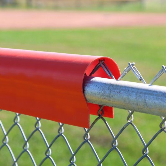 Baseball Fence Safety Top Cap LITE Fence Guard Cap 80' Long Baseball Fence Topper (Scarlet Red) - Custom Order (FenceRoll)