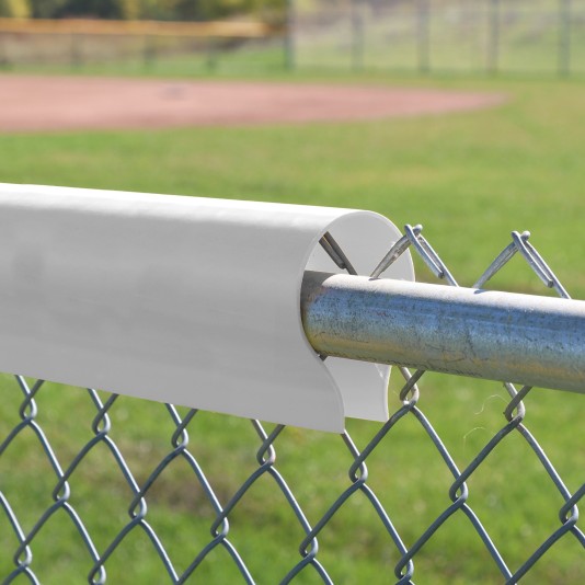 Baseball Fence Safety Top Cap LITE Fence Guard Cap 80' Long Baseball Fence Topper (White) - Custom Order (FenceRoll)