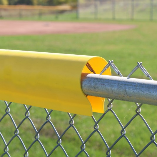 Baseball Fence Safety Top Cap LITE Fence Guard Cap 80' Long Baseball Fence Topper (Yellow) (Default)