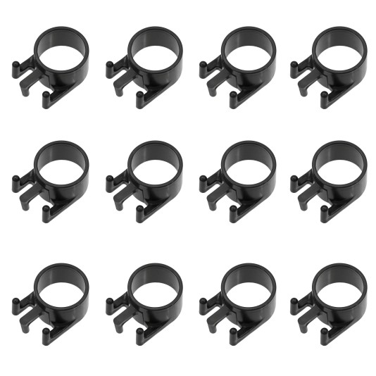 Replacement Post Sleeve (Tri Cleat) For FlexPole and SurePost Poles - Black (12 Pack) - TCS-12-BK