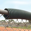 02373 Baseball Fence Poly Cap 100' Fence Topper - Ready To Install (Dark Green)