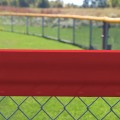 Safety Top Cap for Baseball Outfield Fence Top Protection PDS 40' (Scarlet Red) - Custom Order (FenceRoll)