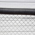 04449 Baseball Fence Poly Cap 250' Fence Topper - Ready To Install (Black)