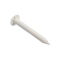 12" Ground Anchor Socket With Weep Hole (White With Yellow Plug) - GS-12-W