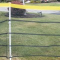 Roll-A-Fence Knitted Polyethylene Fence - Rolled Barrier & Outfield Fencing - Red - BF05-R