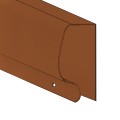 Safety Top Cap for Baseball Outfield Fence Top Protection PDS 40' (Brown)