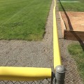 Baseball Safety Top Cap LITE® Fence Guard Cap 80' Long Baseball Fence Topper (Yellow)