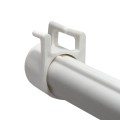 Heavy Duty 60" FlexPole SurePost White Pole Kit For Hook N Hang Temporary Baseball Fence - WHNH-6R10FX (Tri-Cleat Pole Cap)