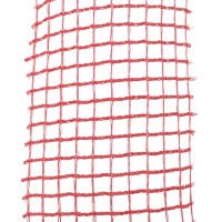 Roll-A-Fence Temporary Baseball Outfield Fence & Barrier Package - Knitted Polyethylene (Red)