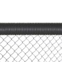 Baseball Poly Cap 100' Fence Topper - Ready To Install (Black) - 04450 