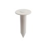 MarkSmart Field Lining System 8" Ground Socket With Plug (White) - Single - A-101W