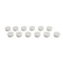 MarkSmart Replacement Ground Socket Plugs for FlexPole and SurePost Poles - (White) - 12 Pack - A-103W