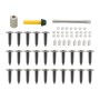 Soccer Field Portable Lining Set | Includes 15 Sockets with Plugs, Install Tools, 8 Lining Pegs, Spool of Twine