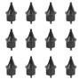 Replacement Points for Temporary FlexPole and SurePost Poles | 12 Count - Black