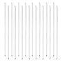 Universal 60" Heavy Duty FlexPole Pocket Fence 16 Pole Kit For Temporary Baseball Fence (6 Heavy Duty, 10 Standard) Black - WRP-6-11