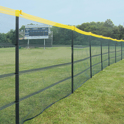 Roll-A-Fence Temporary Fence Kit Installation for Baseball Games