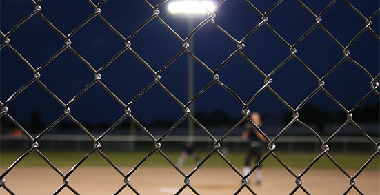 baseball chain link fence